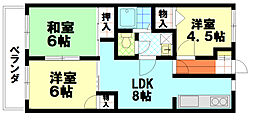 メイフェアーNo.4 3LDKの間取図画像