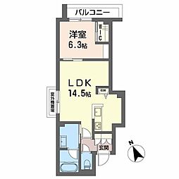 La Maison Calme 1LDKの間取図画像