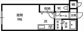 中の島コスモハイツ 00103 ｜ 北海道札幌市豊平区中の島一条4丁目3-15（賃貸マンション1K・1階・23.43㎡） その2