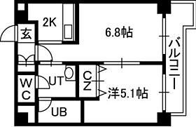 ｅｎｓｏｌｅｉｌｌｅ山鼻 00201 ｜ 北海道札幌市中央区南十三条西7丁目2-23（賃貸マンション1LDK・2階・31.27㎡） その2