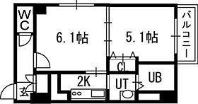 グランカーサ南11条 00201 ｜ 北海道札幌市中央区南十一条西7丁目1-1（賃貸マンション1LDK・2階・33.30㎡） その2