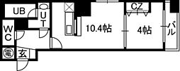 アルファタワー札幌南4条 1LDKの間取図画像