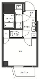 D-STYLE横濱平沼 9階1Kの間取り