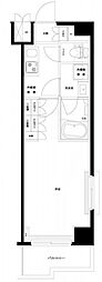 ルーブル川崎中丸子参番館 5階1Kの間取り