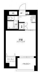 京急本線 雑色駅 徒歩7分の賃貸マンション 4階1Kの間取り
