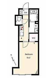 クレアンジュ大森 1階1Kの間取り