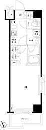 ルーブル川崎中丸子弐番館 2階1Kの間取り