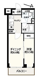 ベルシード野毛山公園 3階1DKの間取り