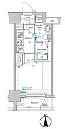 エル・グランジュテ武蔵小杉 6階1Kの間取り