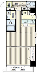 アーバンスクエア鶴見中央 1LDKの間取図画像