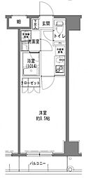 TLRRESIDENCEOTORII 1Kの間取図画像