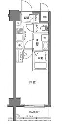RisingPlace大森 1Kの間取図画像