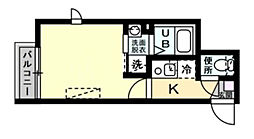 スマートマリーナ 1Kの間取図画像