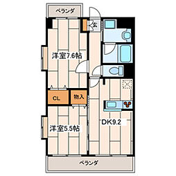 ウィルステージ 2DKの間取図画像
