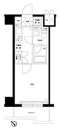 ルーブル川崎都町壱番館 1Kの間取図画像