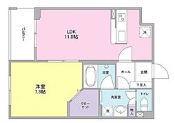 フェリチターレ 1LDKの間取図画像