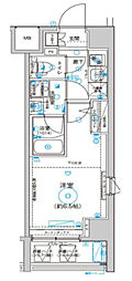 レア川崎西口壱番館 1Kの間取図画像