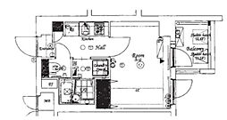 ガーラ・シティ蒲田南 1Kの間取図画像