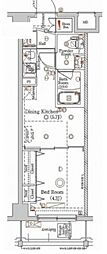 ラフィスタ多摩川 1DKの間取図画像