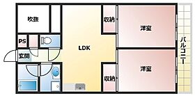 メゾンシャルム  ｜ 兵庫県伊丹市南野４丁目（賃貸マンション2LDK・3階・54.94㎡） その2