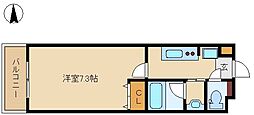 アーイ塚口 1Kの間取図画像