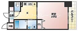 アーデン塚口 1Kの間取図画像