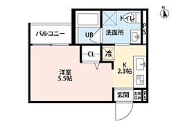 Grace 1Kの間取図画像