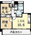 グローバル城陽寺田3階7.6万円
