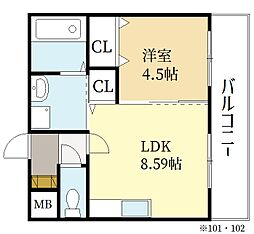 KTIレジデンス寺田II 3階/-