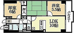 ラポート小林 3LDKの間取図画像