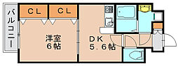 プレミールコノミ 1DKの間取図画像