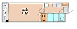 スタジオアパートメントオクダ 1Kの間取図画像