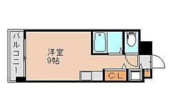 シティパレス九大前パート8 ワンルームの間取図画像