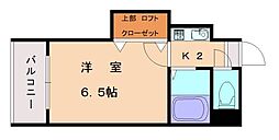 T.M.奈多アネックス 1Kの間取図画像