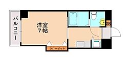 ダイナコートグランドエスタディオ 1Kの間取図画像