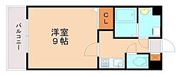 ラティーナ松香台2 1Kの間取図画像