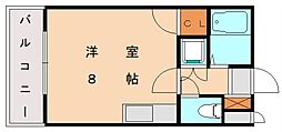 パールハウス ワンルームの間取図画像