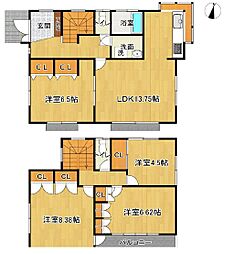 「成瀬」駅　歩14分　町田市成瀬8丁目 4LDKの間取り