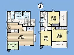 「町田」駅　町田市野津田町 3LDKの間取り