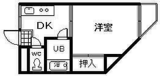 大阪府岸和田市藤井町1丁目(賃貸マンション1DK・3階・24.31㎡)の写真 その2