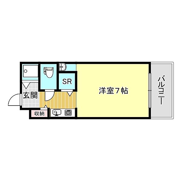 ハイネスベルシモンエルポート ｜大阪府岸和田市上野町東(賃貸マンション1K・8階・21.39㎡)の写真 その2