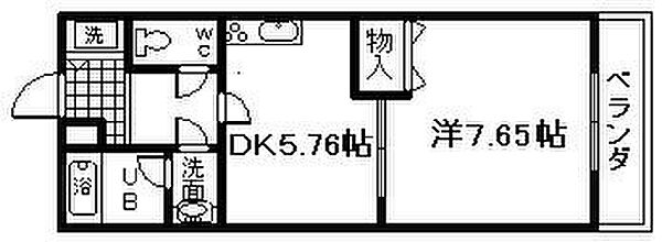 フジパレス西大路 ｜大阪府岸和田市西大路町(賃貸アパート1DK・1階・31.51㎡)の写真 その2