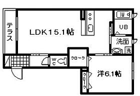 ベルナードプレイリー  ｜ 大阪府岸和田市西之内町（賃貸アパート1LDK・1階・49.92㎡） その2