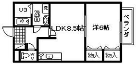 大阪府貝塚市半田2丁目（賃貸アパート1LDK・1階・37.26㎡） その2