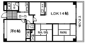 大阪府岸和田市南上町2丁目（賃貸マンション3LDK・3階・65.02㎡） その2