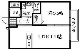 大阪府岸和田市土生町13丁目（賃貸アパート1LDK・1階・40.03㎡） その2