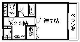 米谷ワンルーム  ｜ 大阪府泉佐野市中町2丁目（賃貸マンション1K・2階・20.53㎡） その2