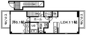 大阪府阪南市黒田497番地3（賃貸アパート1LDK・2階・44.00㎡） その2