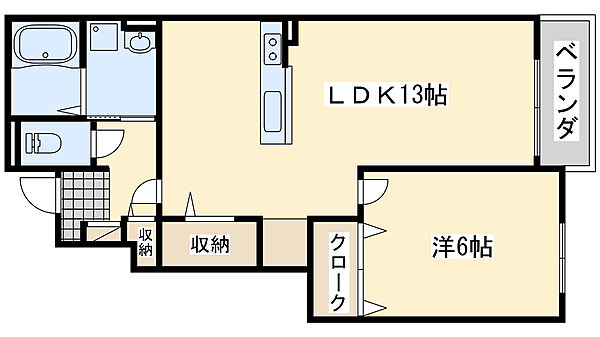 大阪府阪南市鳥取中(賃貸アパート1LDK・1階・45.82㎡)の写真 その2