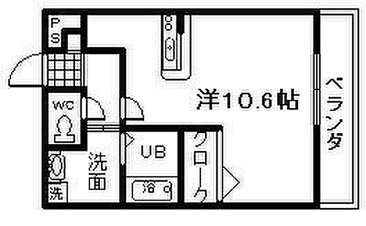 アンプルール茶谷 ｜大阪府泉佐野市中町1丁目(賃貸アパート1R・2階・28.99㎡)の写真 その2